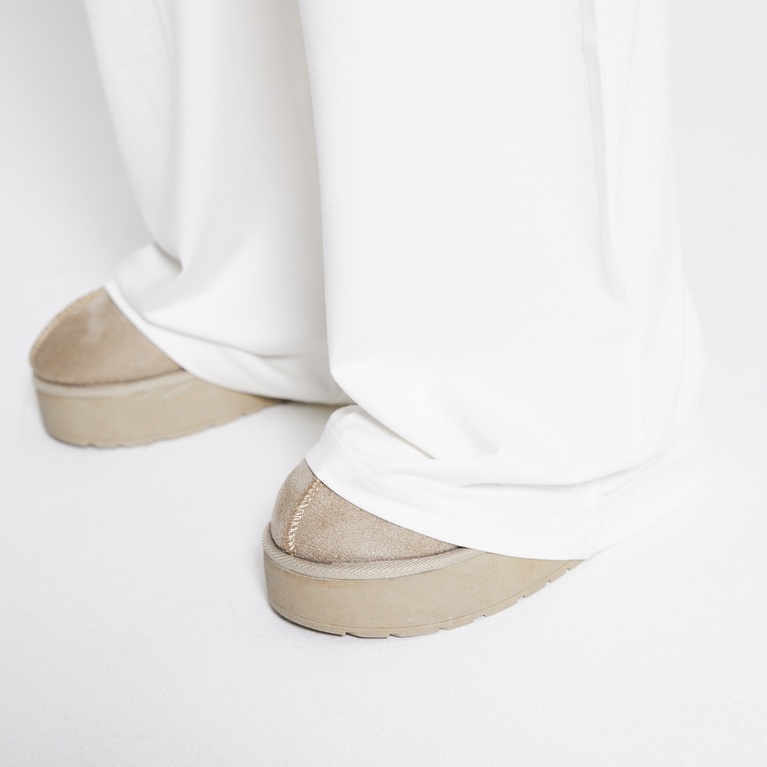Loose soft pants "Holly" Ivory